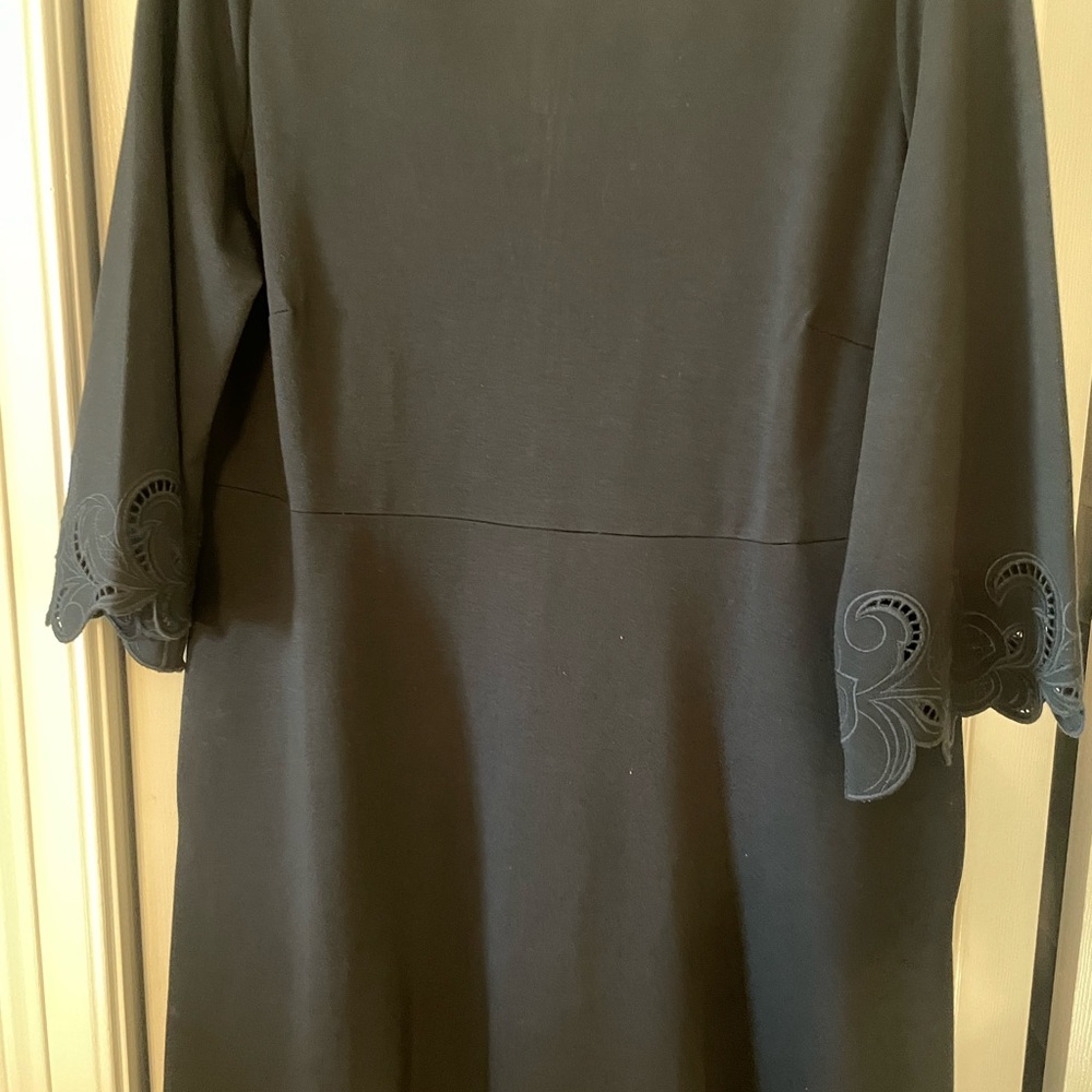 Chico's Black 3/4 Flared Sleeve Mini Dress size 24 - Picture 4 of 6